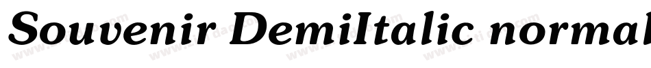 Souvenir DemiItalic normal字体转换